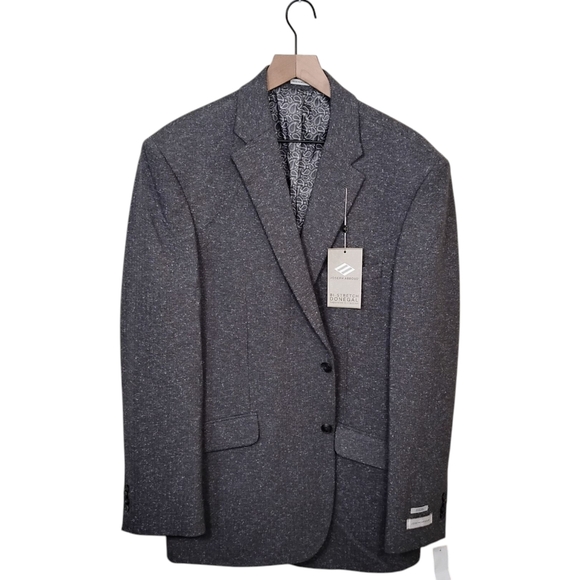 Joseph Abboud Gray Suit, Jacket 44L, Pants 40Wx30 - Picture 1 of 16